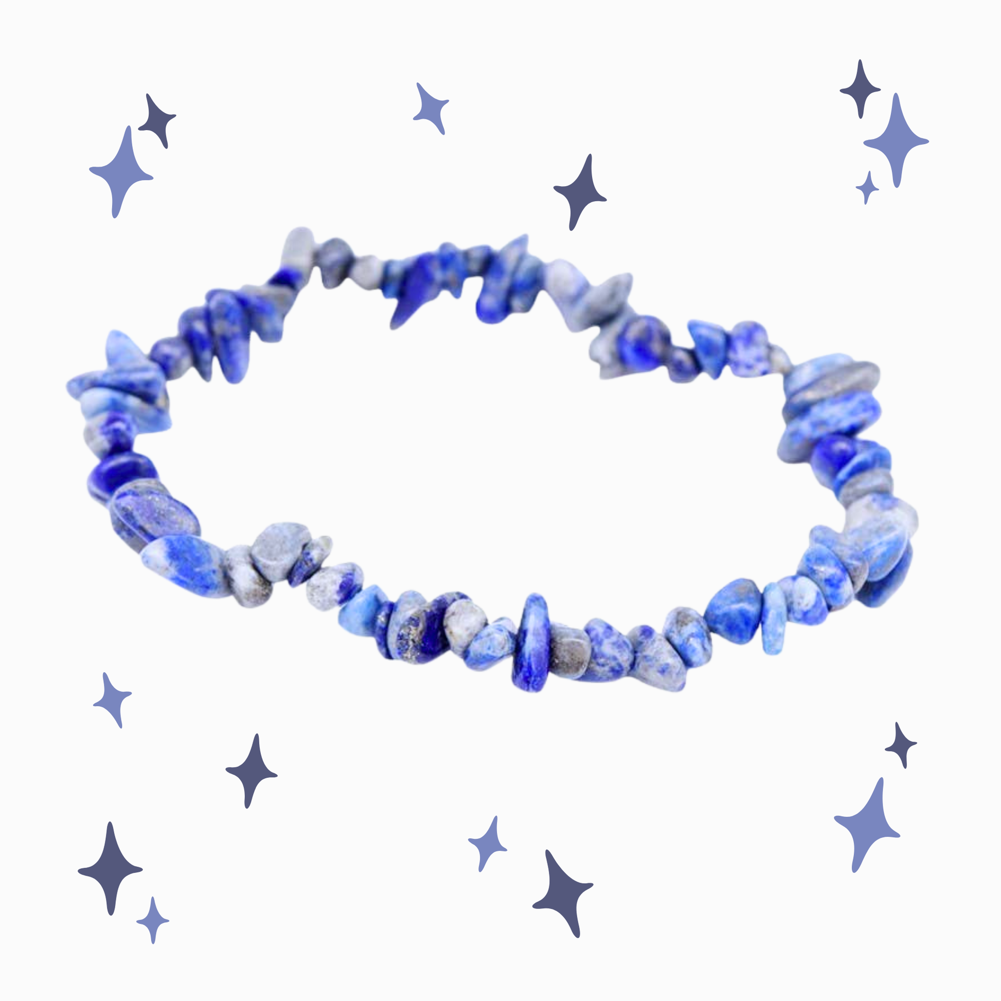 Bracciale in pietra naturale lapislazzuli dalle sfumature blu