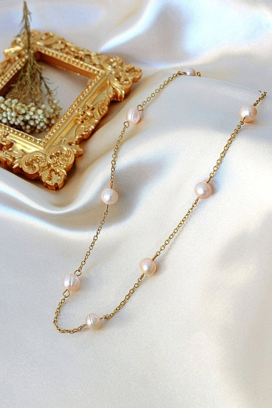 Brunella | Baroque Pearl Choker | 24K Gold Plated 