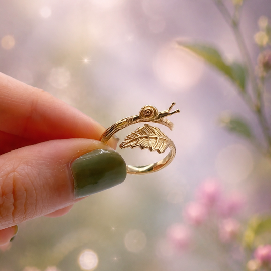 Anello Chiocciolina | regolabile | Bronzo | FairTrade