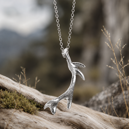 Collana SAKARA | Corno in Argento Sterling Artigianale