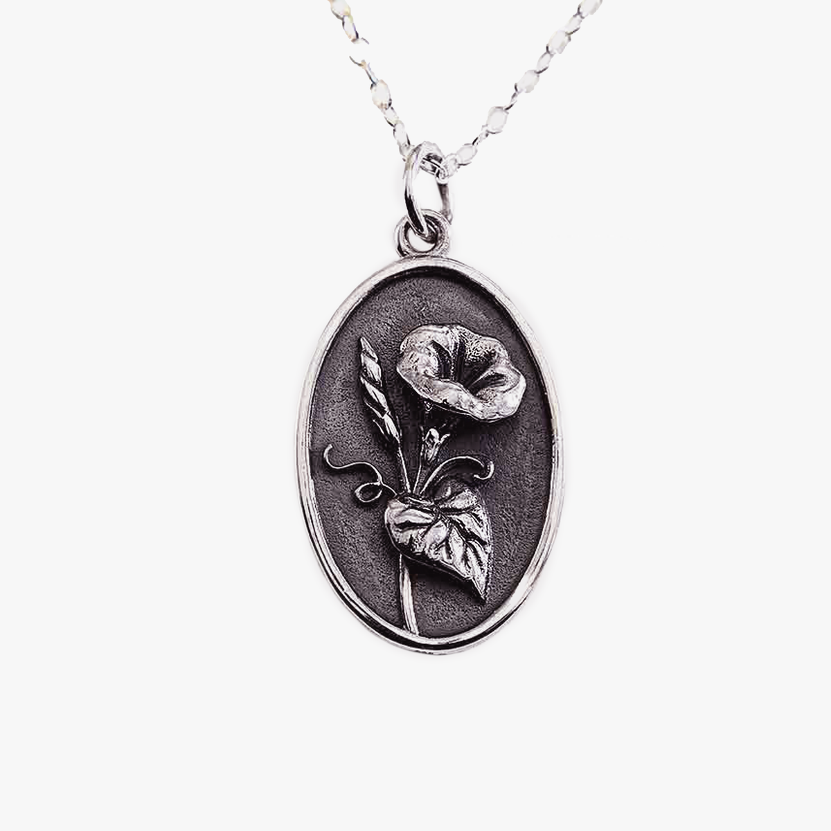 Collana con ciondolo ipomea in argento sterling 925