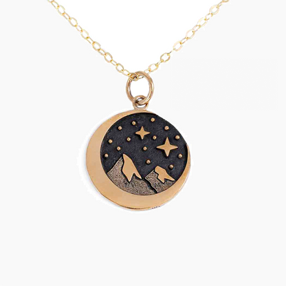 Collana montagna innevata in Bronzo