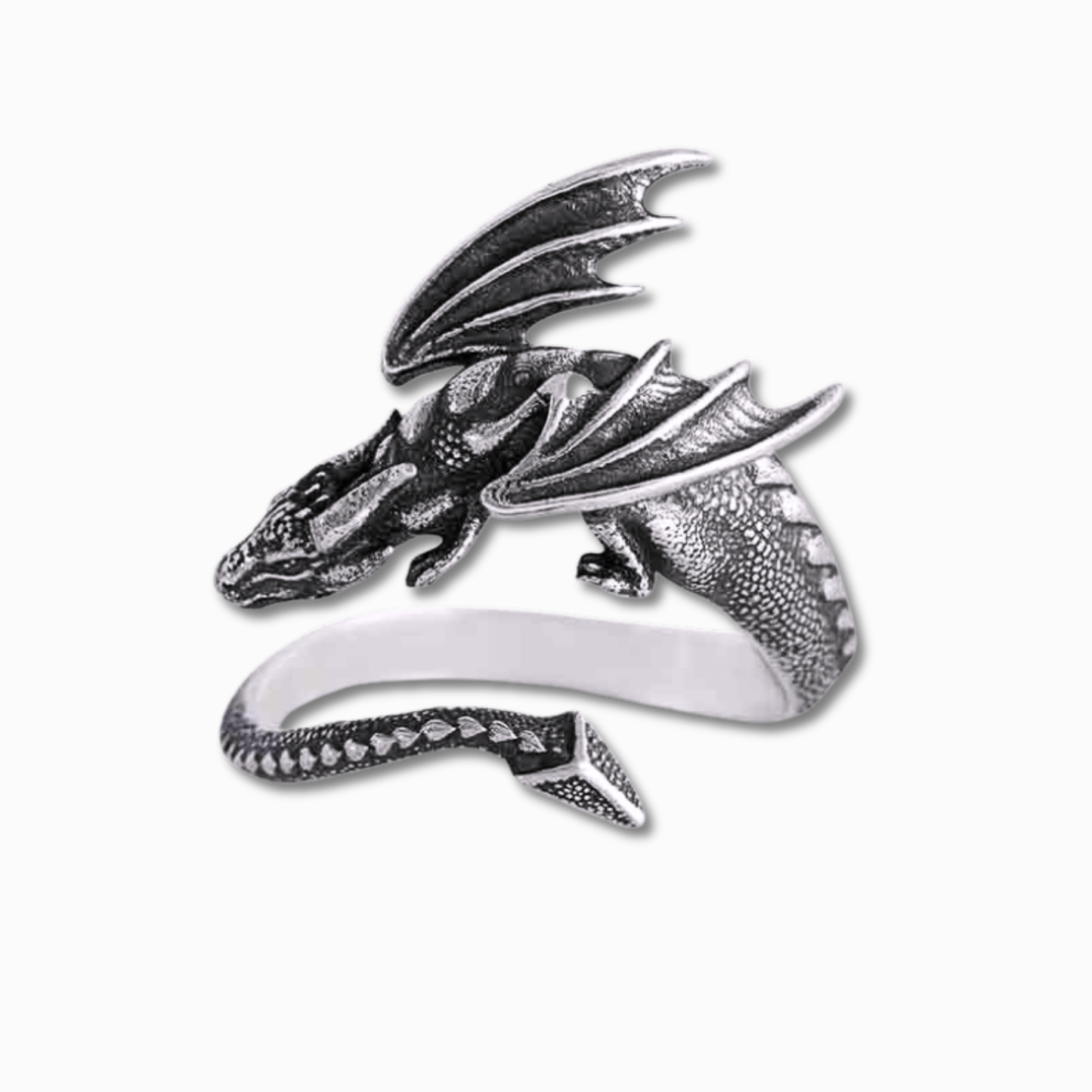 Anello Drago | Regolabile | Argento Sterling