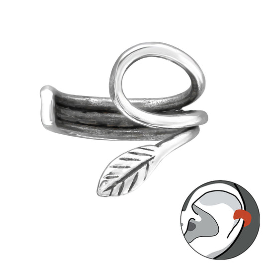 Faelya | Ear Cuff Foglia | Argento 925 | E-coat
