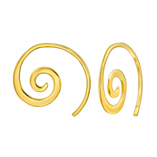 Miralis | Orecchini Onda | Argento Sterling 925 | Placcato Oro + E-coat