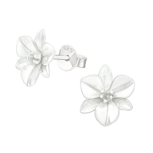 Eliselle | Orecchini fiore | Argento 925 | E-Coat