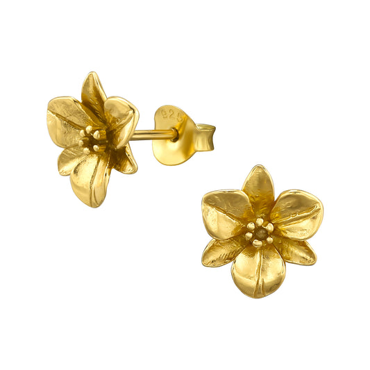 Eliselle | Orecchini fiore | Argento 925 | Placcatura Oro