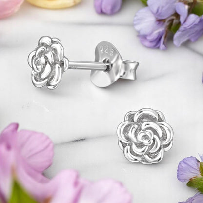 Roisin | Orecchini Rose | Argento 925 | Placcatura Rodio