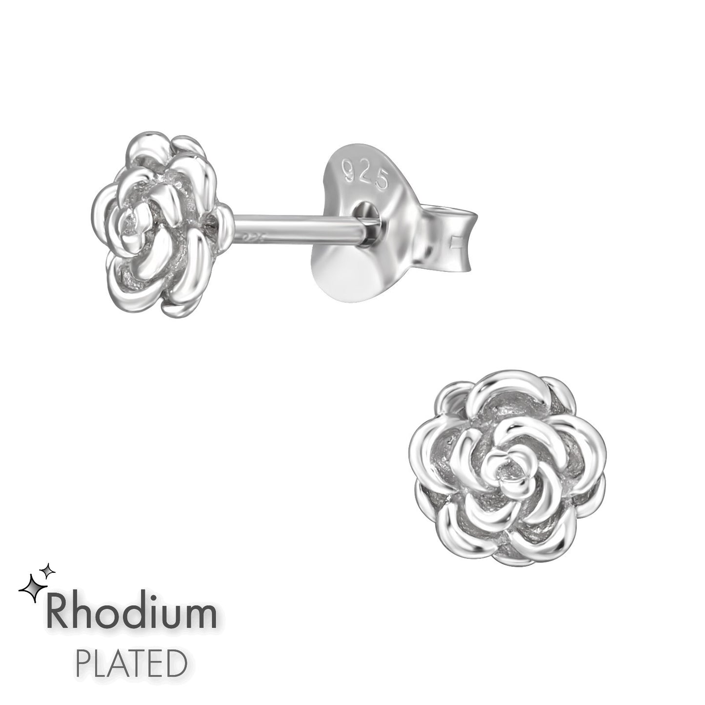 Roisin | Orecchini Rose | Argento 925 | Placcatura Rodio