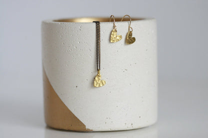 Gioielli Cuore delicato | Ottone | Artigianale