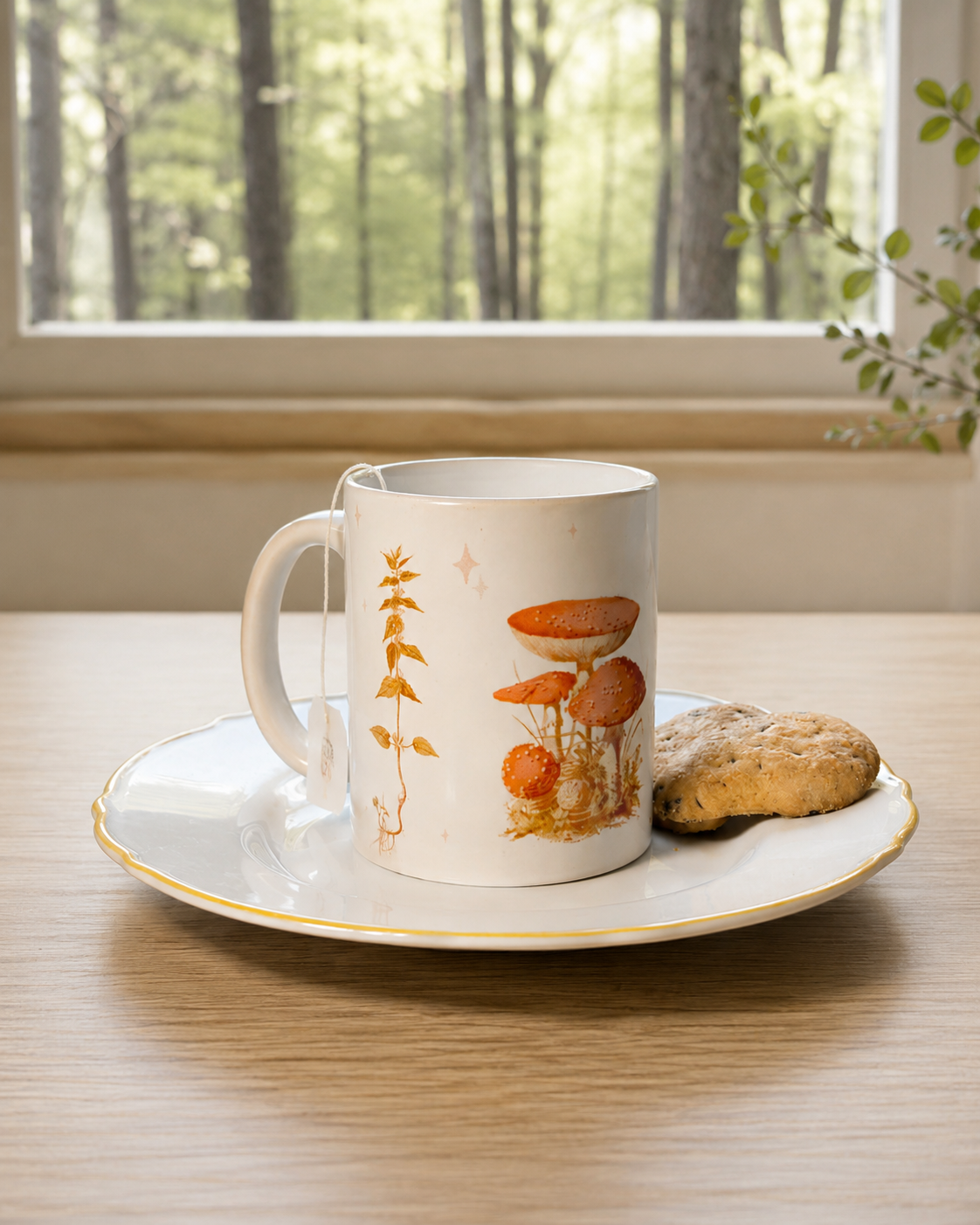 "Morning Woodland" Tazza in Ceramica