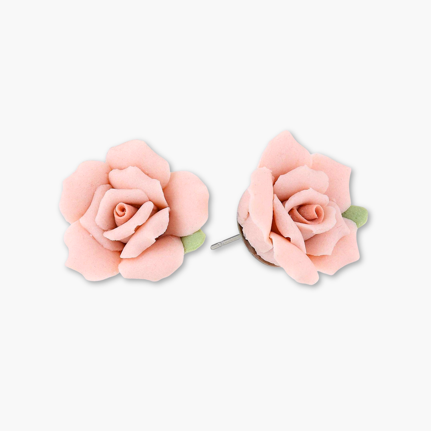 Rosalith | Orecchini a perno in porcellana rosa