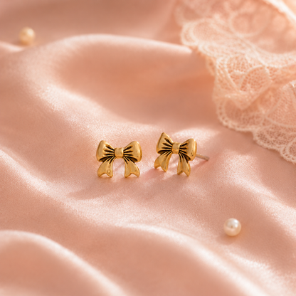 Orecchini fiocco in Bronzo
