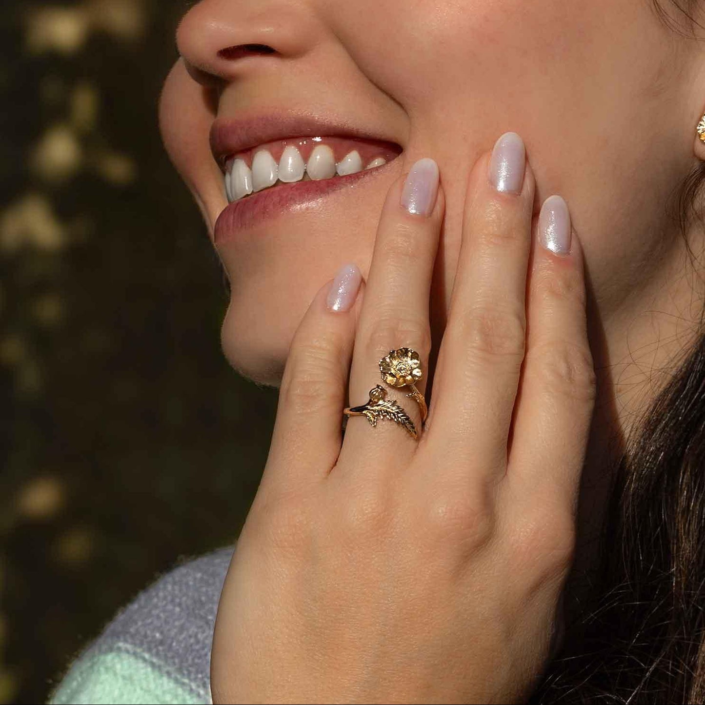 Anello Papavero | Regolabile | Bronzo