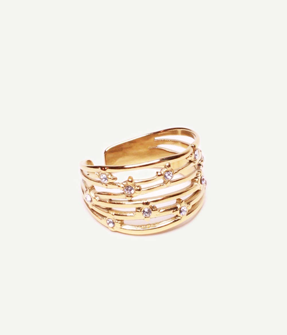 Gigi Rhinestone Multi Ring | Handmade Jewelry