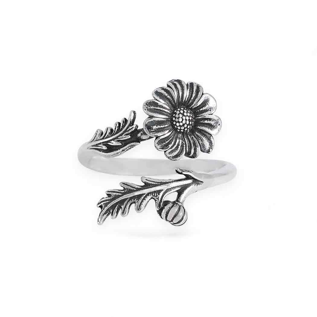 Anelli con Fiori di Nascita Regolabili: Luxe Silver Plate / Maggio - Mughetto