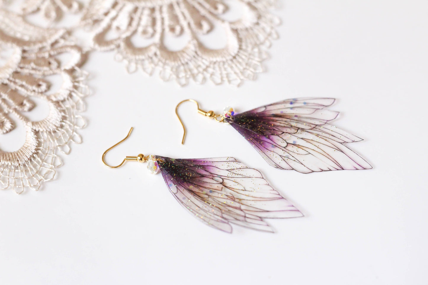 Ricorda | Orecchini Ali di fata | Fatto a mano