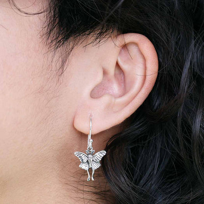 Orecchini pendenti Falena | Argento Sterling Riciclato | FairTrade