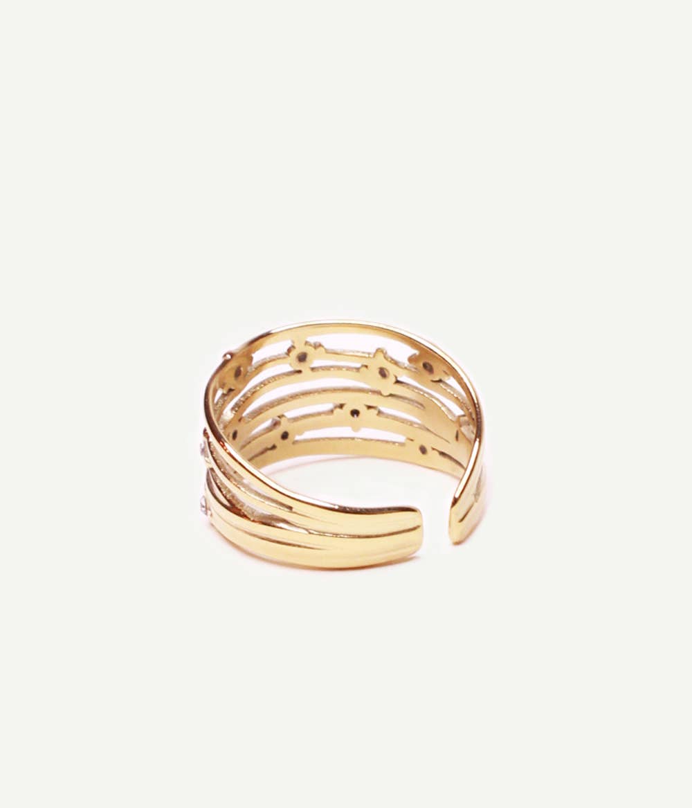 Gigi Rhinestone Multi Ring | Handmade Jewelry