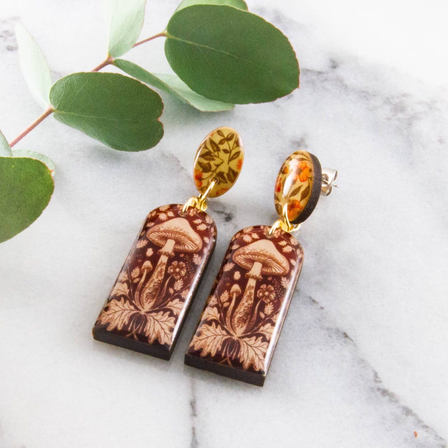 Orecchini pendenti | Fungo | Stile Vintage