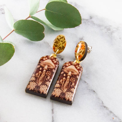 Orecchini pendenti | Fungo | Stile Vintage