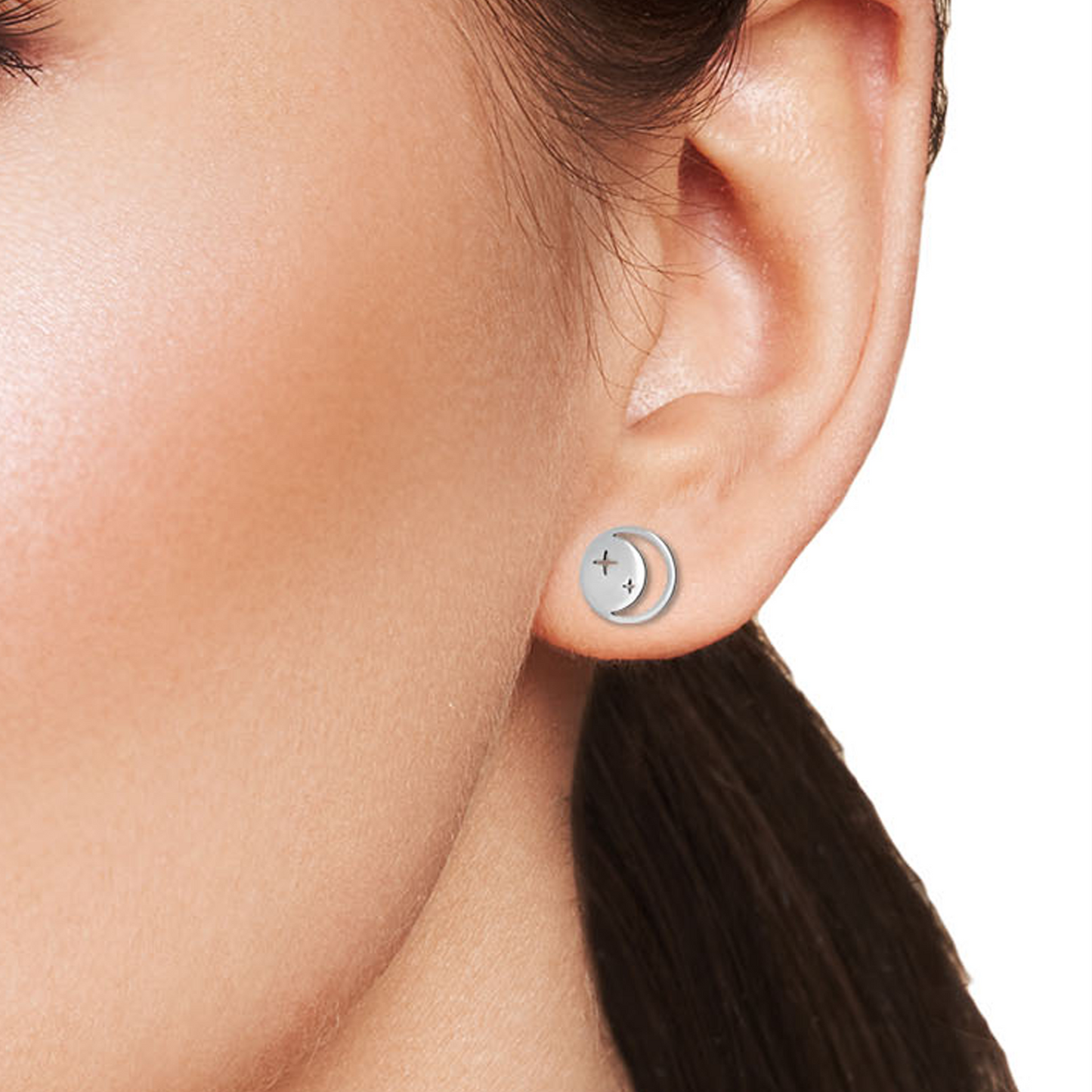 Lunarch | Orecchini Luna Crescente in Acciaio Inossidabile