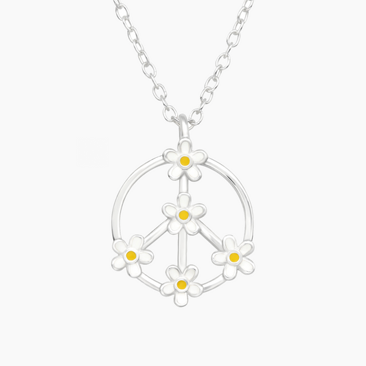 Peace and Flowers | Argento 925 con Inserto in Resina