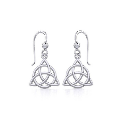 Orecchini Pendenti con Triquetra | Argento Sterling | Artigianale
