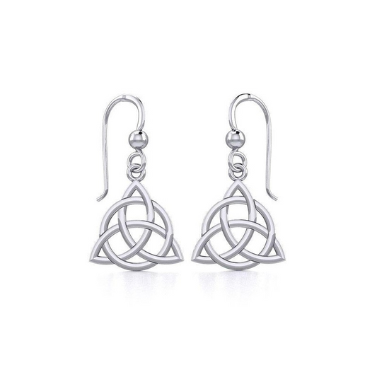 Orecchini Pendenti con Triquetra | Argento Sterling | Artigianale