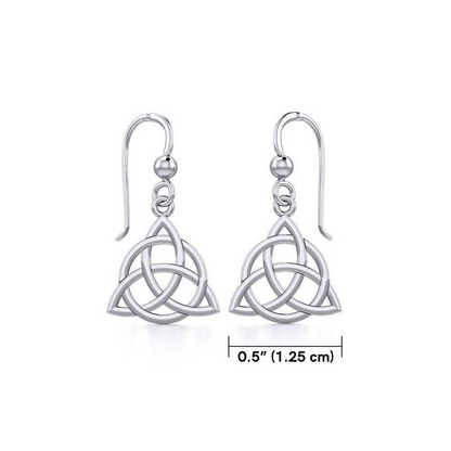 Orecchini Pendenti con Triquetra | Argento Sterling | Artigianale