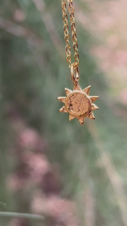 Collana NAISSANCE | Sole | Argento | Oro 18K