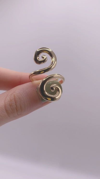 Anello regolabile | Spirale Magica | Bronzo