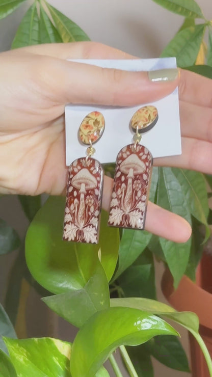 Orecchini pendenti | Fungo | Stile Vintage
