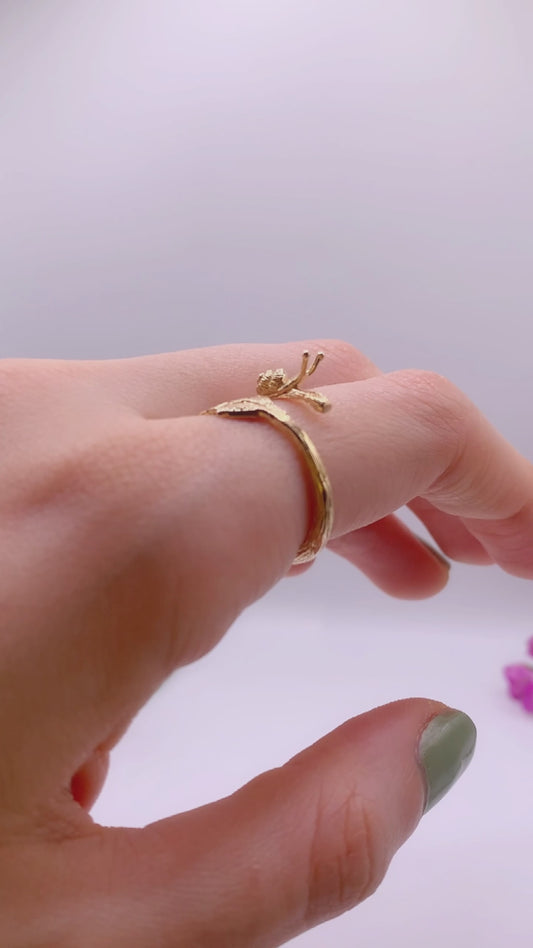 Anello Chiocciolina | regolabile | Bronzo | FairTrade
