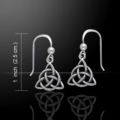 Orecchini Pendenti con Triquetra | Argento Sterling | Artigianale