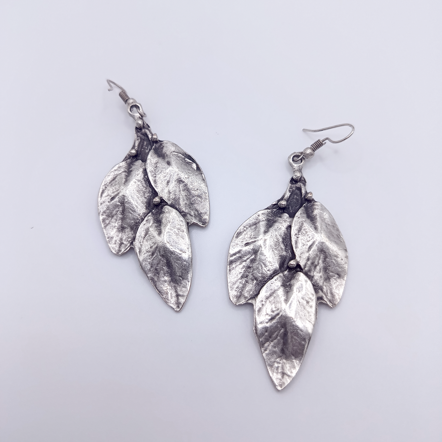 Sylvan Silver | Set collana e orecchini foglie | Placcati in argento