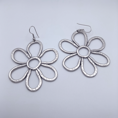 DaisyGirl | Orecchini margherita | zinco placcato in argento